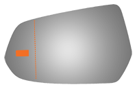 SIDE VIEW MIRROR W WIDE ANGLE BLIND SPOT